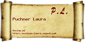 Puchner Laura névjegykártya